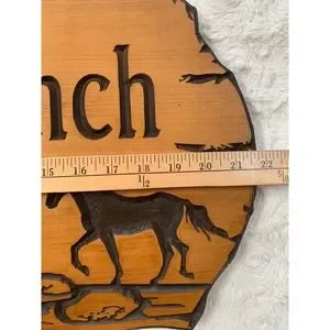 Unbranded | Accents | Western Decor Burned Wood Kc Ranch Horses Sign ...